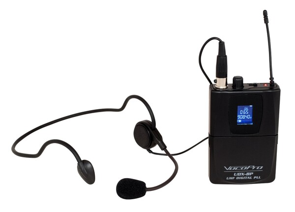 PROFESSIONAL DIGITAL UHF PLL WIRELESS MIC SYSTEM WITH EIGHT HEADSET VOCAL MICROPHONES